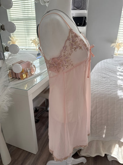 pink cloud guava cocktail slip dress