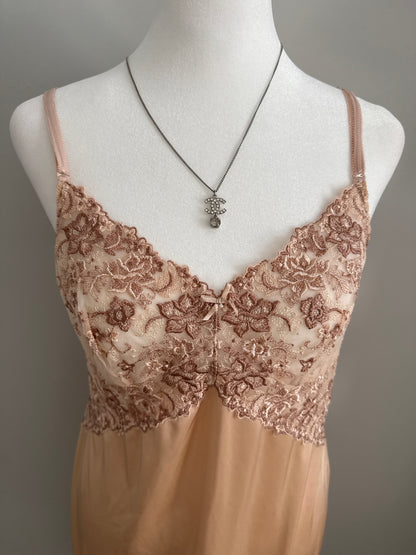 apricot rum punch slip dress