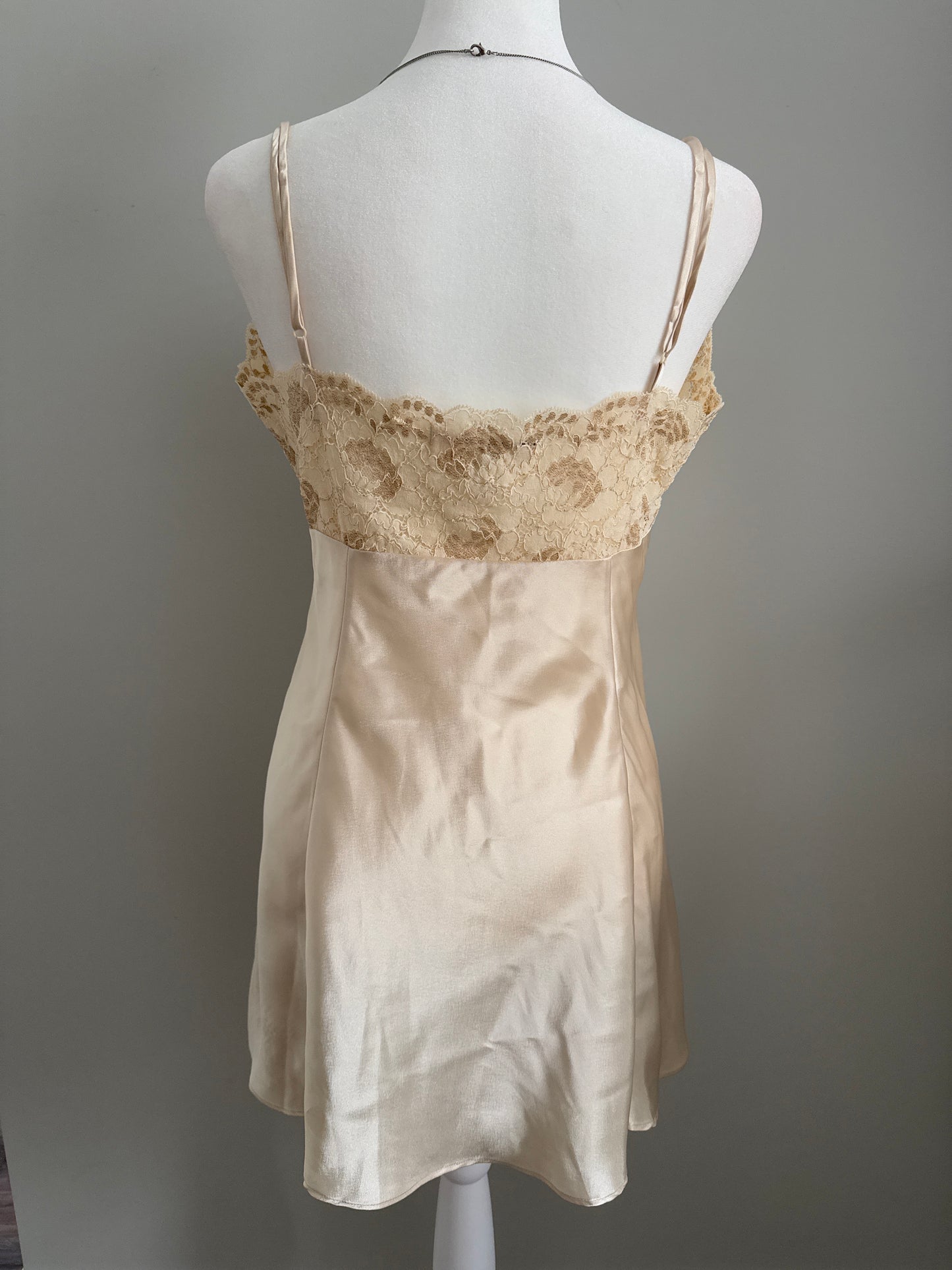 toasted almond martini slip dress