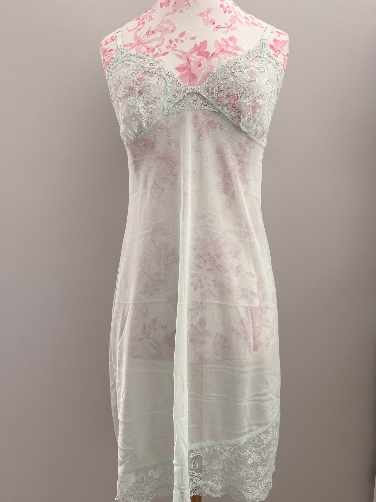 mint glacier moon slip dress