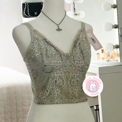japanese brand my mode underwire lace corset