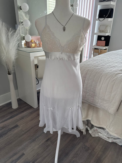 pearl rose martini slip dress