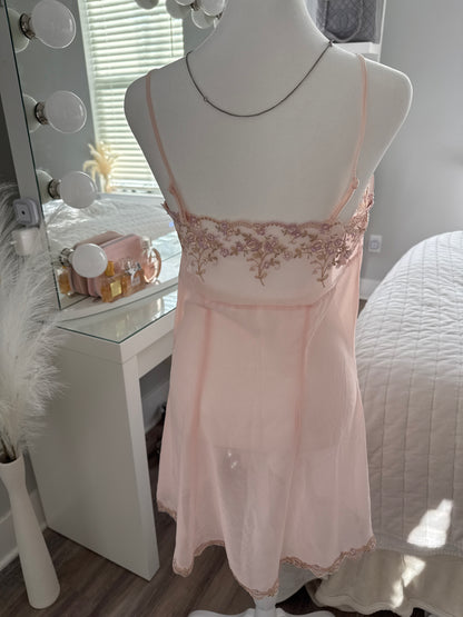 pink cloud guava cocktail slip dress