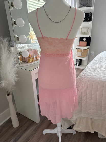 pink peony spritz cocktail slip dress