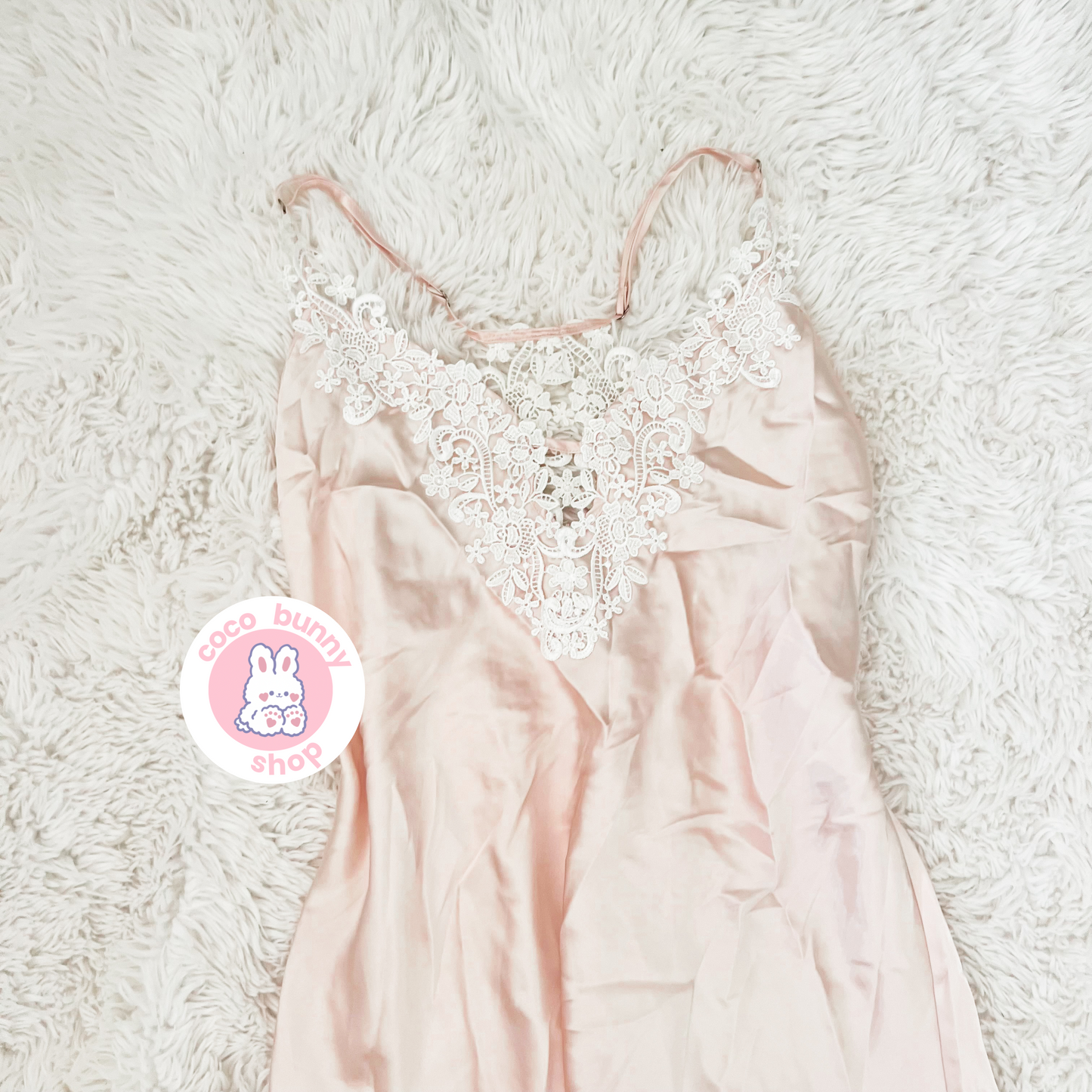 embroidered petal dusty pink slip dress