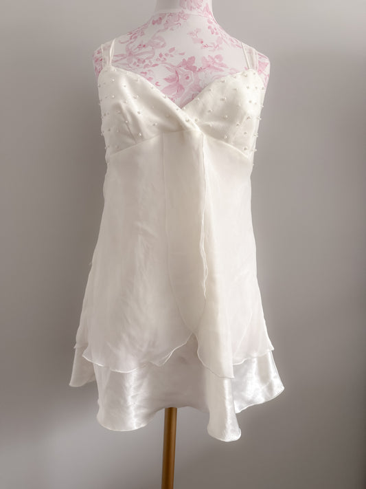 milk tea fizz martini slip dress