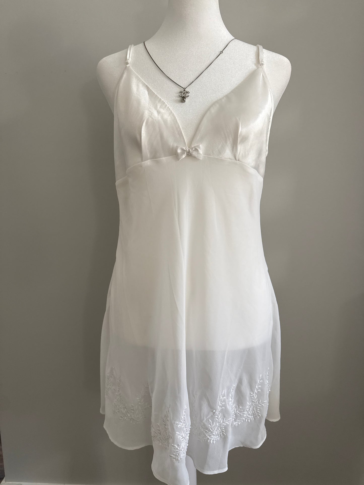 snowberry crystal martini slip dress