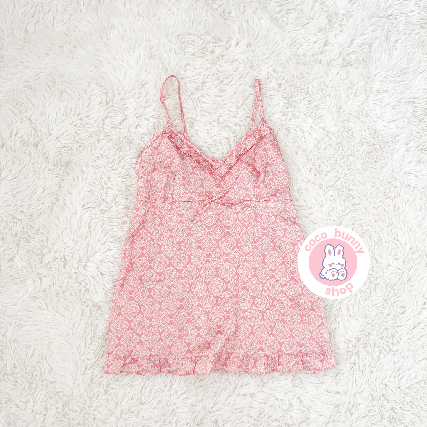 delicate ruffle bow camisole