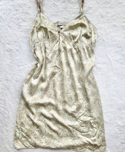 vintage victoria's secret paisley slip dress