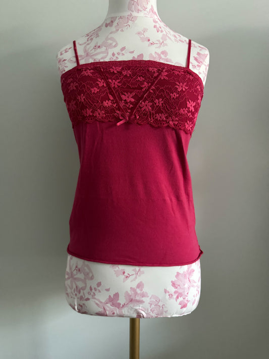 ruby flower twist margarita camisole