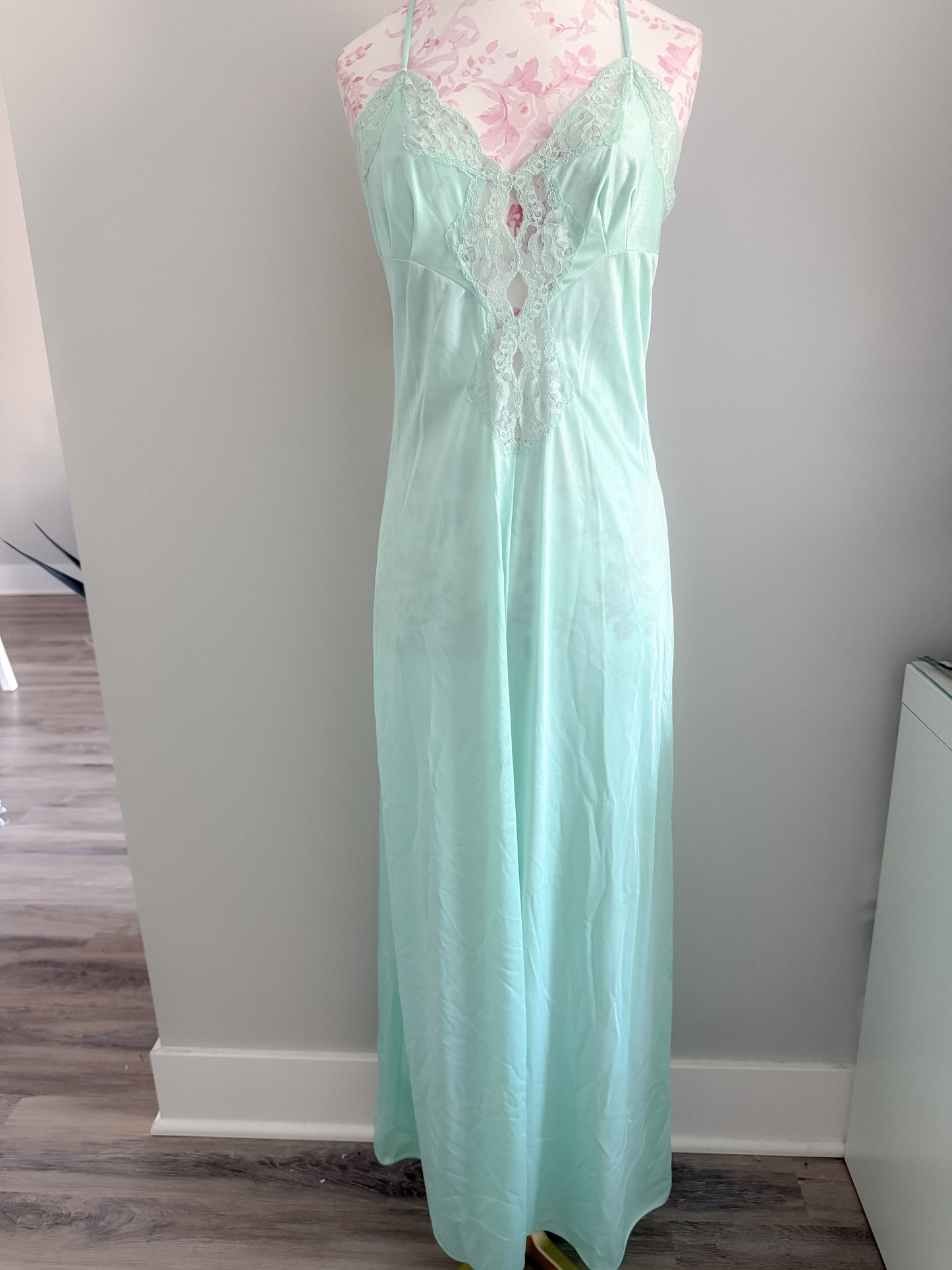 mint moonlight tide spritz slip dress