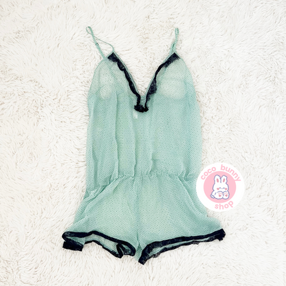 blue cotton candy cocktail romper