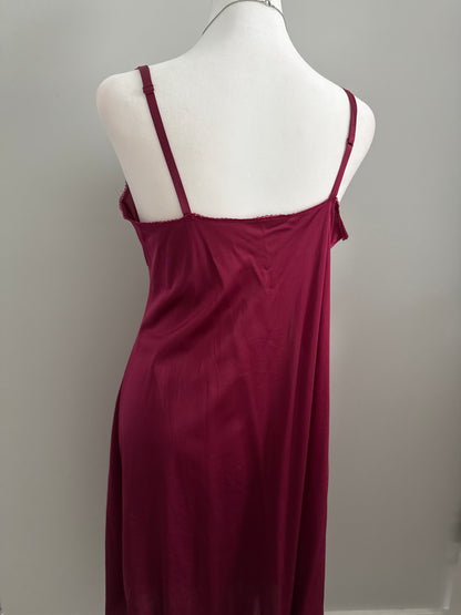cranberry manhatten cocktail slip dress