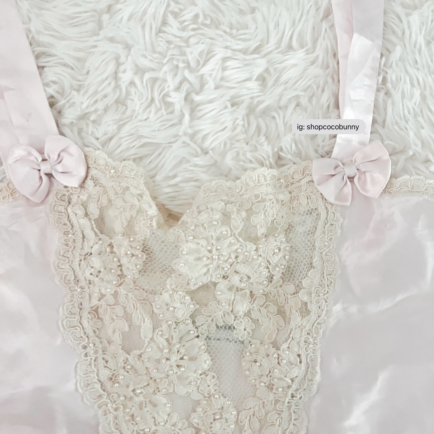 st. bernard light pink satin pearl embossed sheer lace camisole