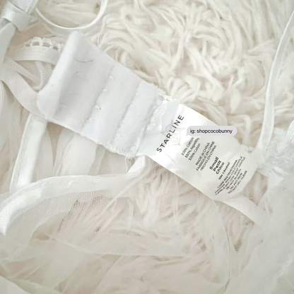 starline baby’s breath wedding ruffle slip dress