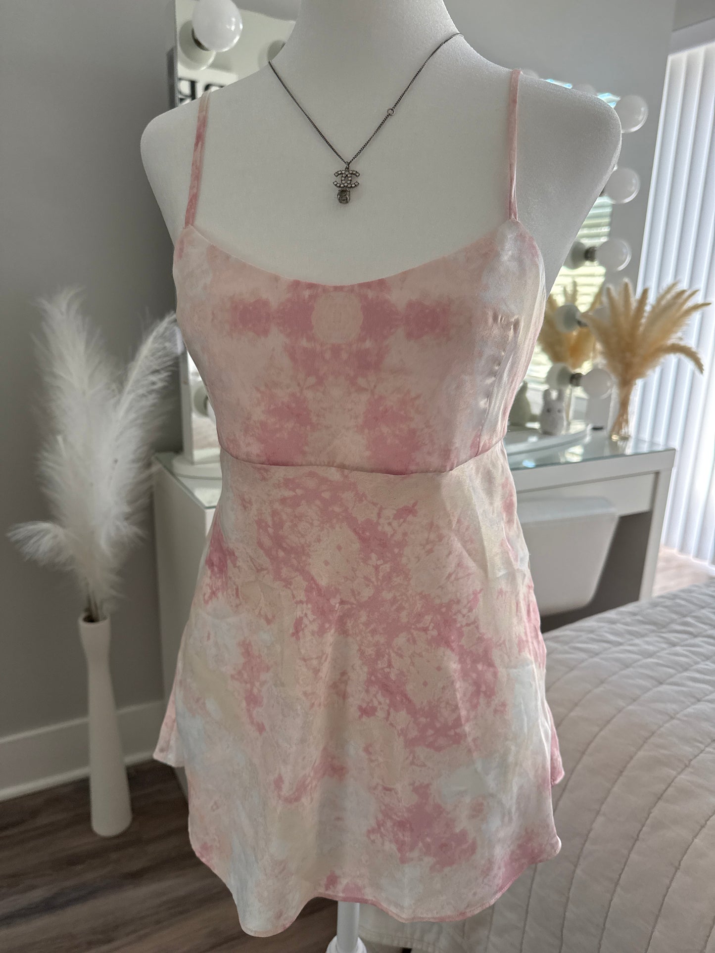 spiked pink coconut milk latte camisole