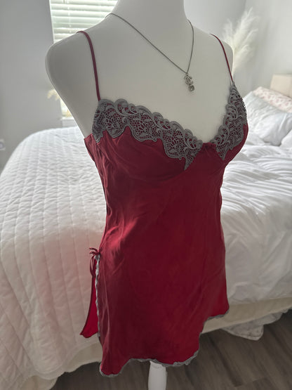 victoria’s secret 1998 red slip dress