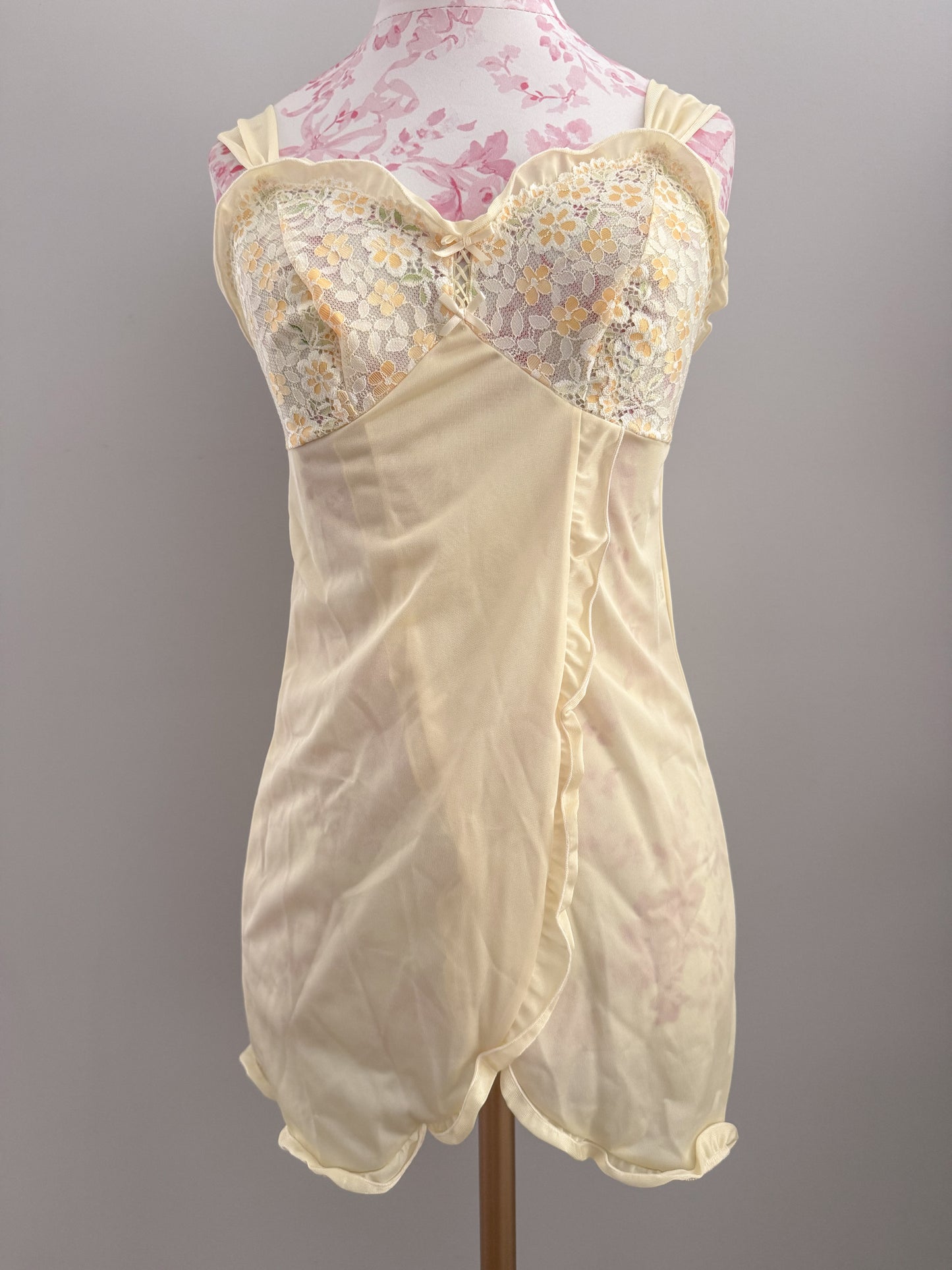 lemon zest ruffle martini babydoll