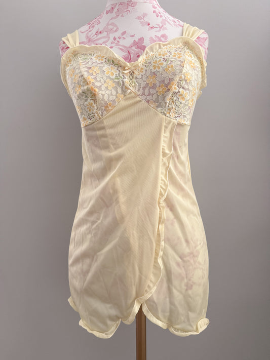 lemon zest ruffle martini babydoll