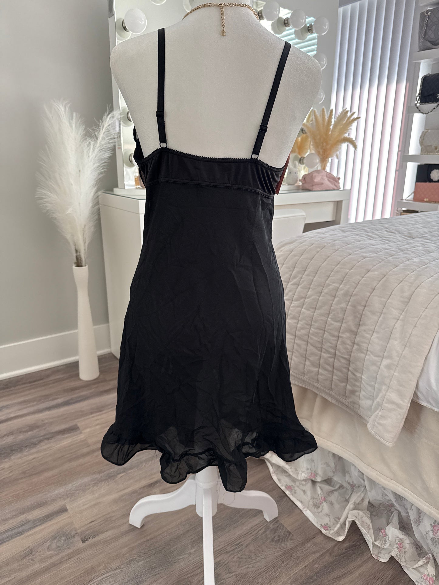 black dahlia cocktail slip dress
