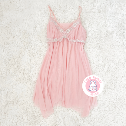 eblin floral raspberry margarita slip dress