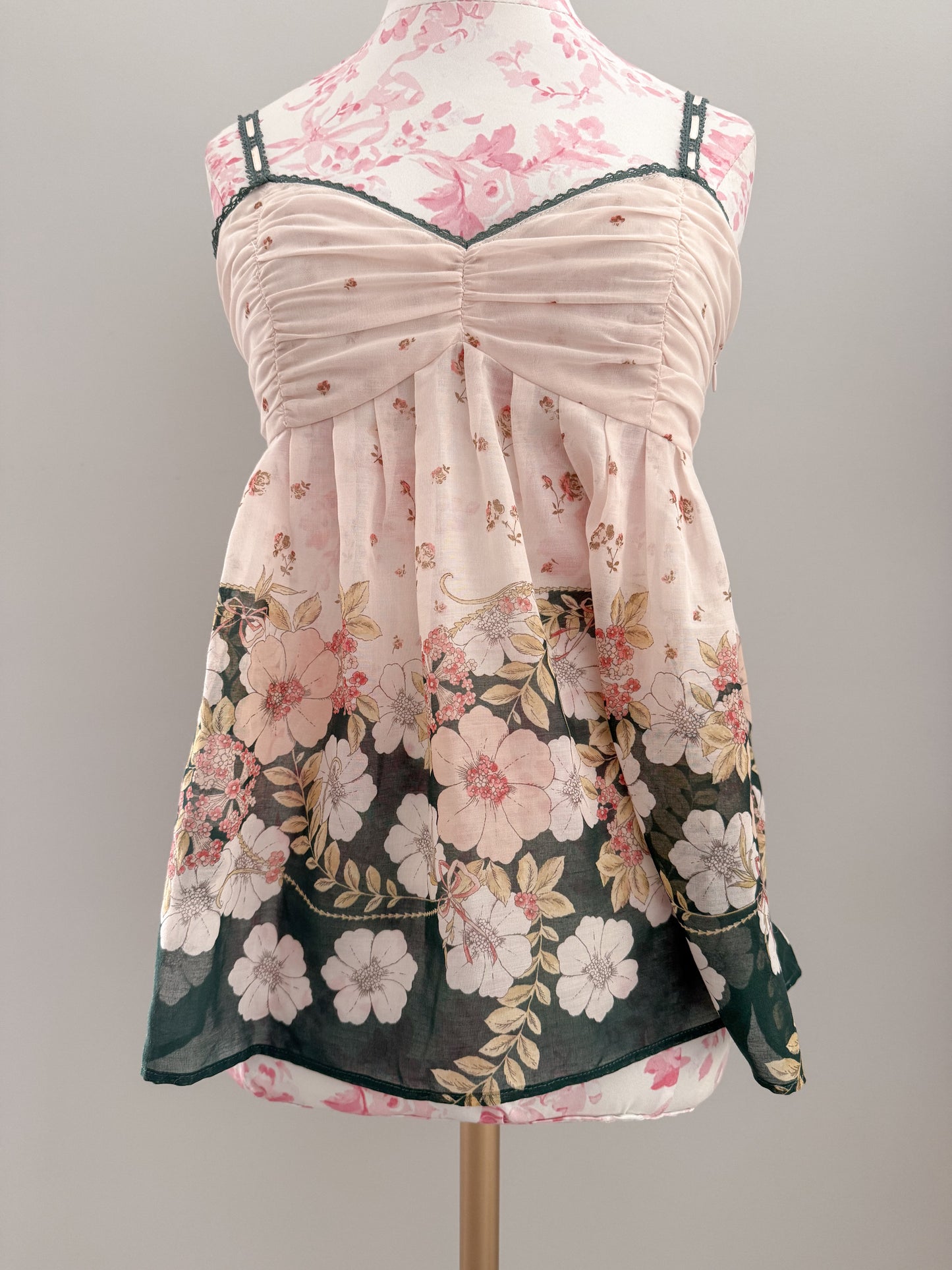 cinnamon spice floral martini camisole