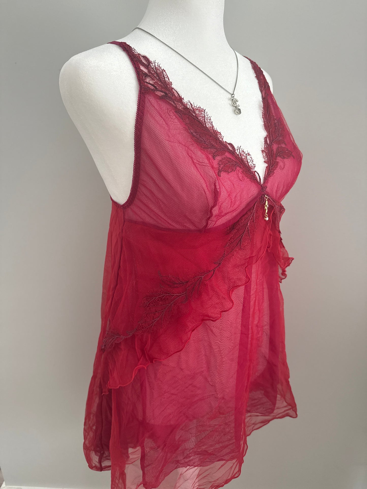 red delicious apple martini slip dress