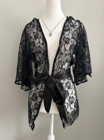 black widow cocktail robe