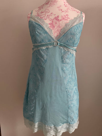 water lily cocktail slip dress