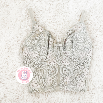 japanese brand my mode underwire lace corset