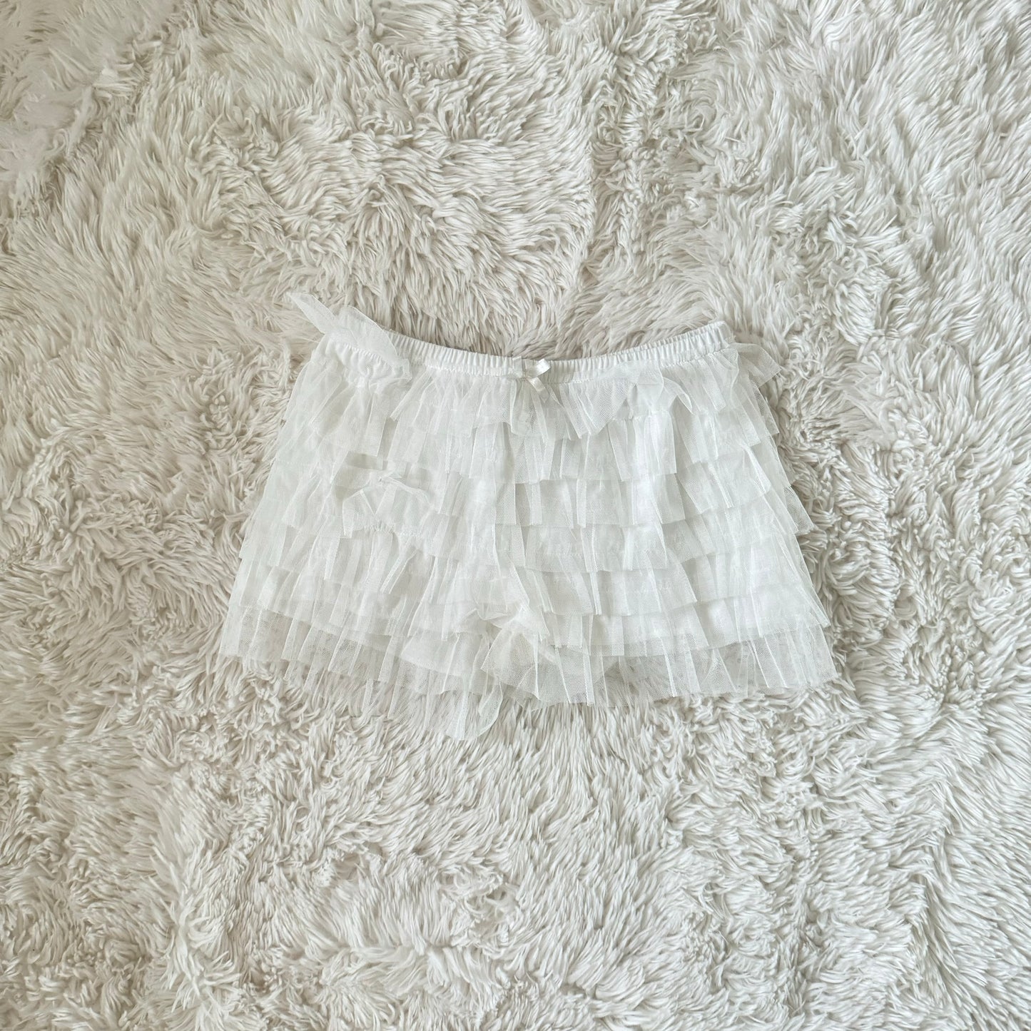 ruffle bow shorts