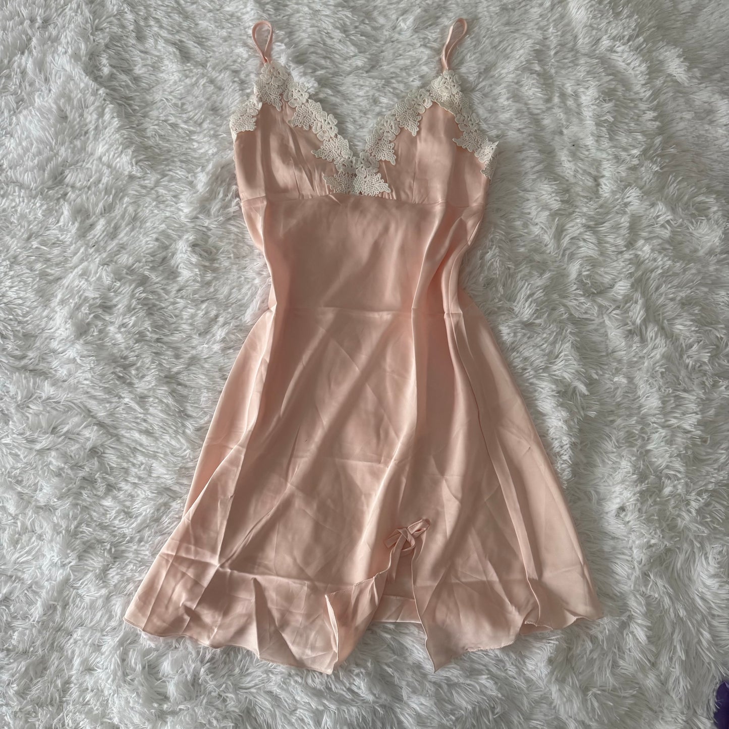 pink strawberry cream daiquiri slip dress