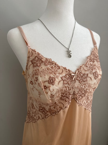 apricot rum punch slip dress