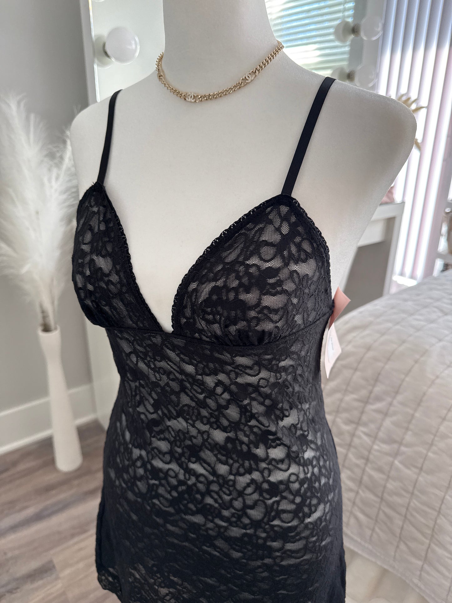 victoria’s secret obsidian old fashioned slip dress