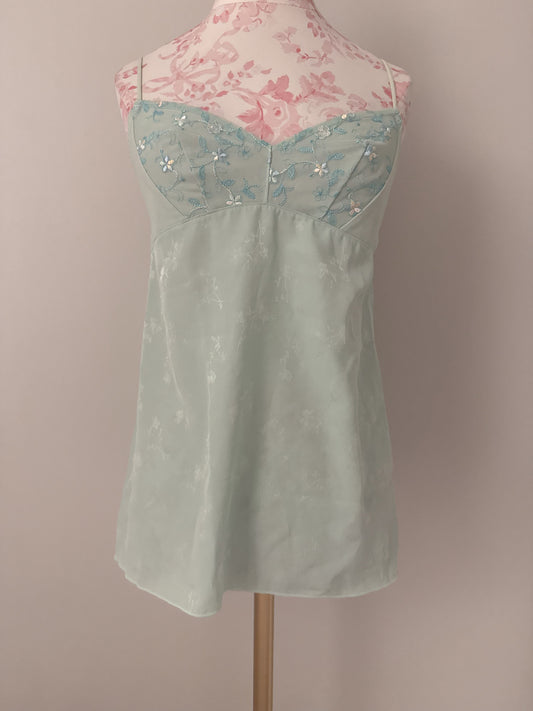 sage dew pour spritz camisole