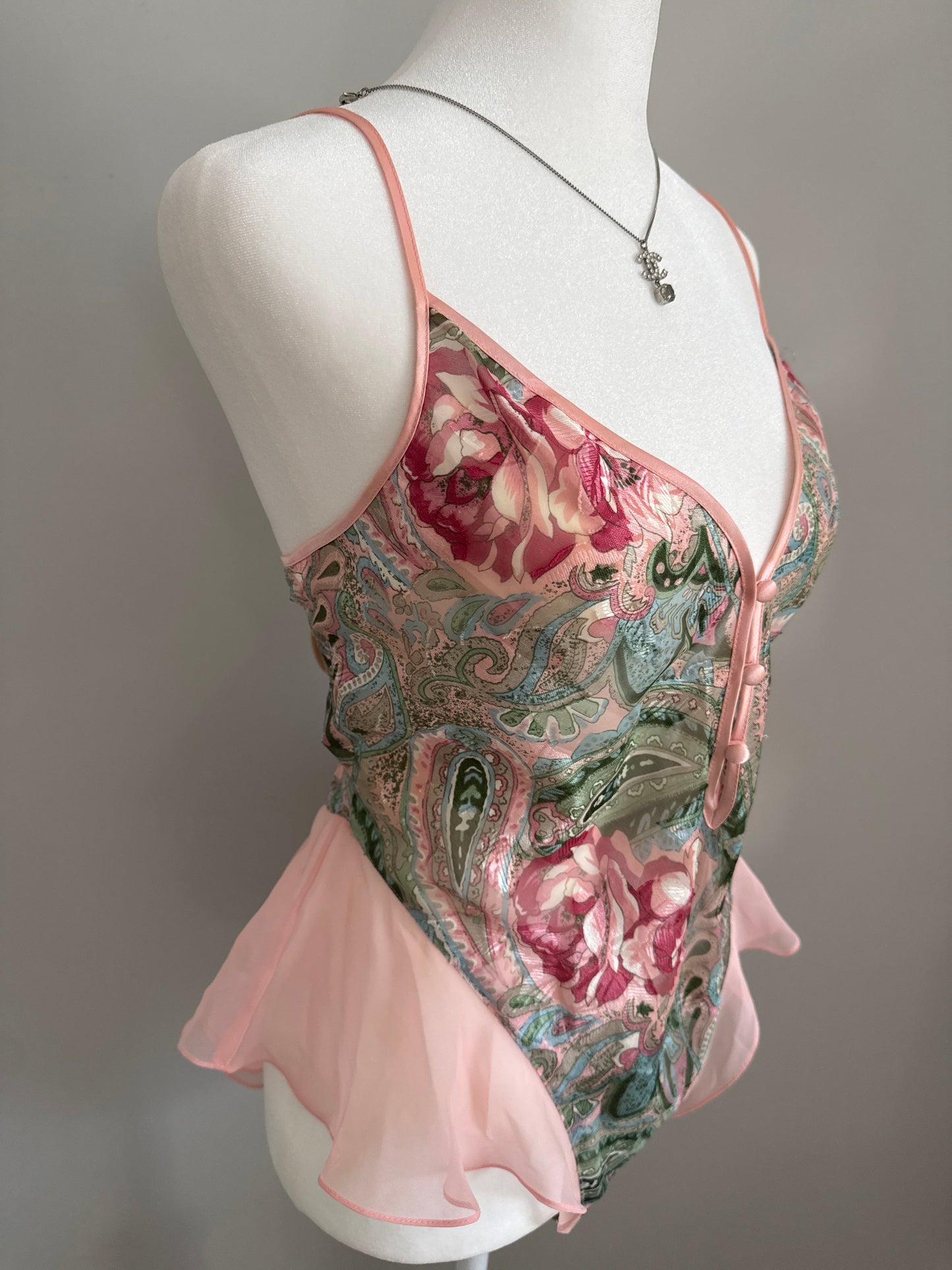 victoria’s secret frozen rose bodysuit