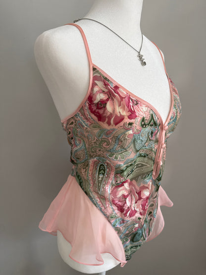 victoria’s secret frozen rose bodysuit