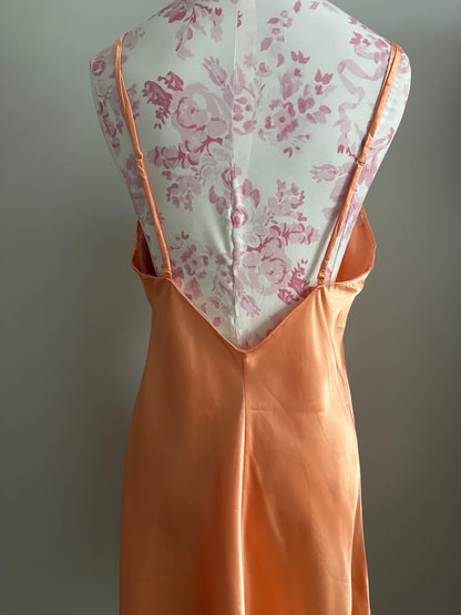 papaya coral bellini cocktail slip dress
