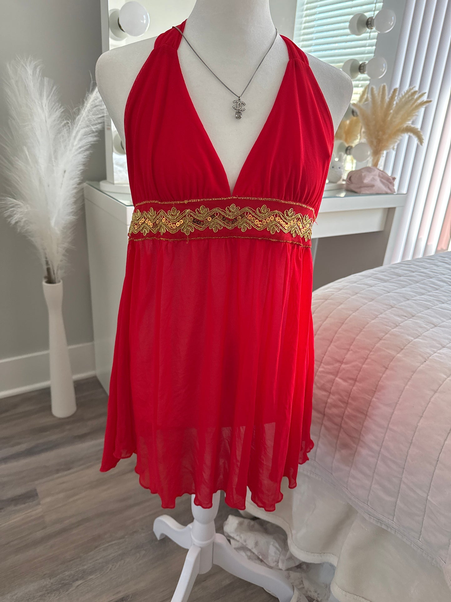 blood orange saffron spritz slip dress