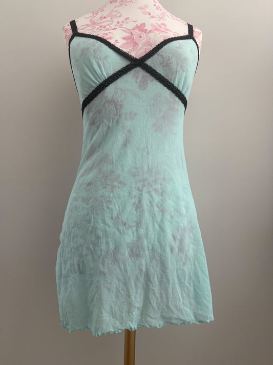 seafoam mint blitz mojito slip dress