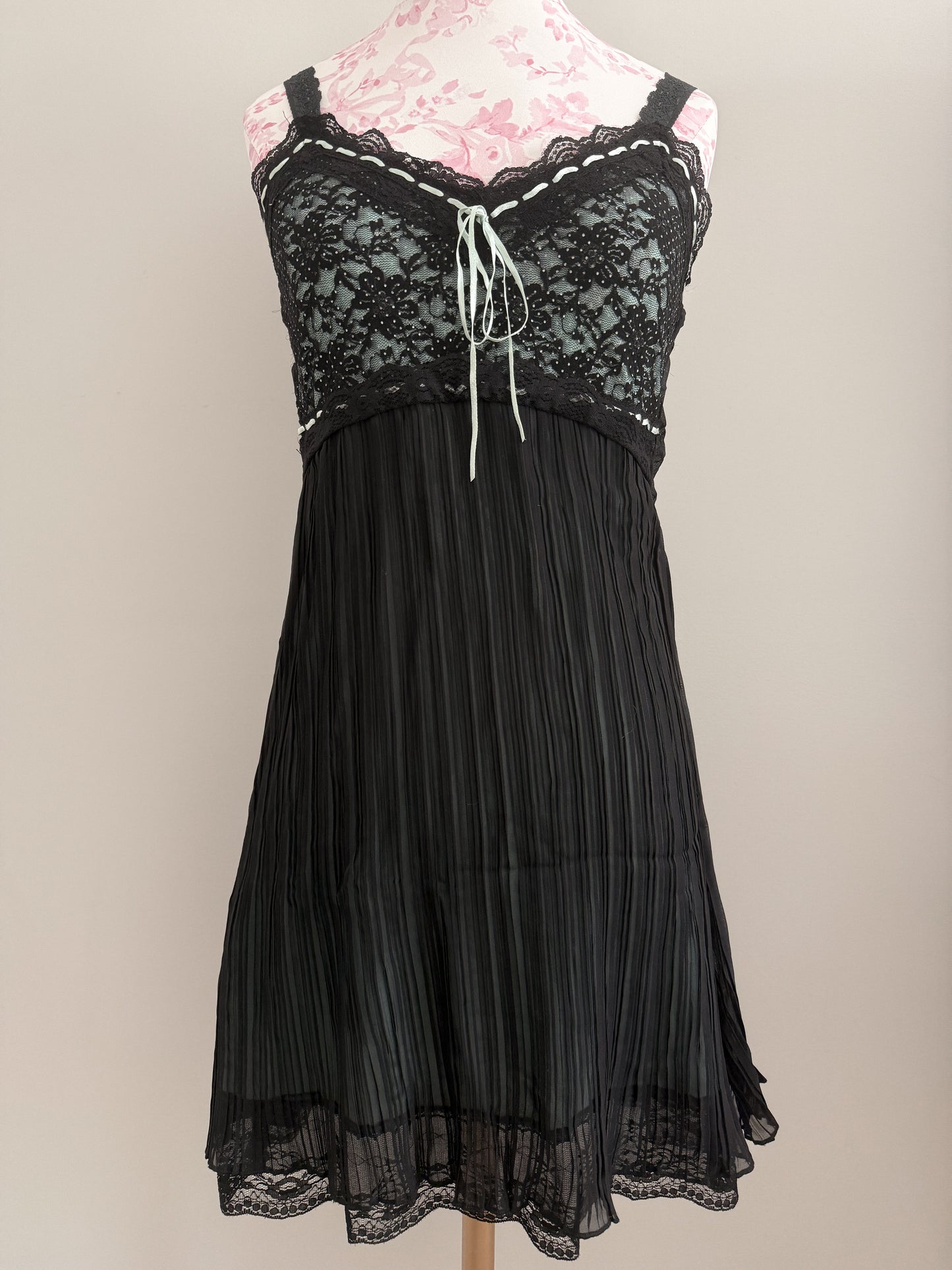 minted black currant margarita slip dress