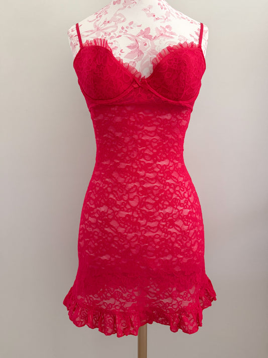 capri dragonfruit dusk spritz slip dress