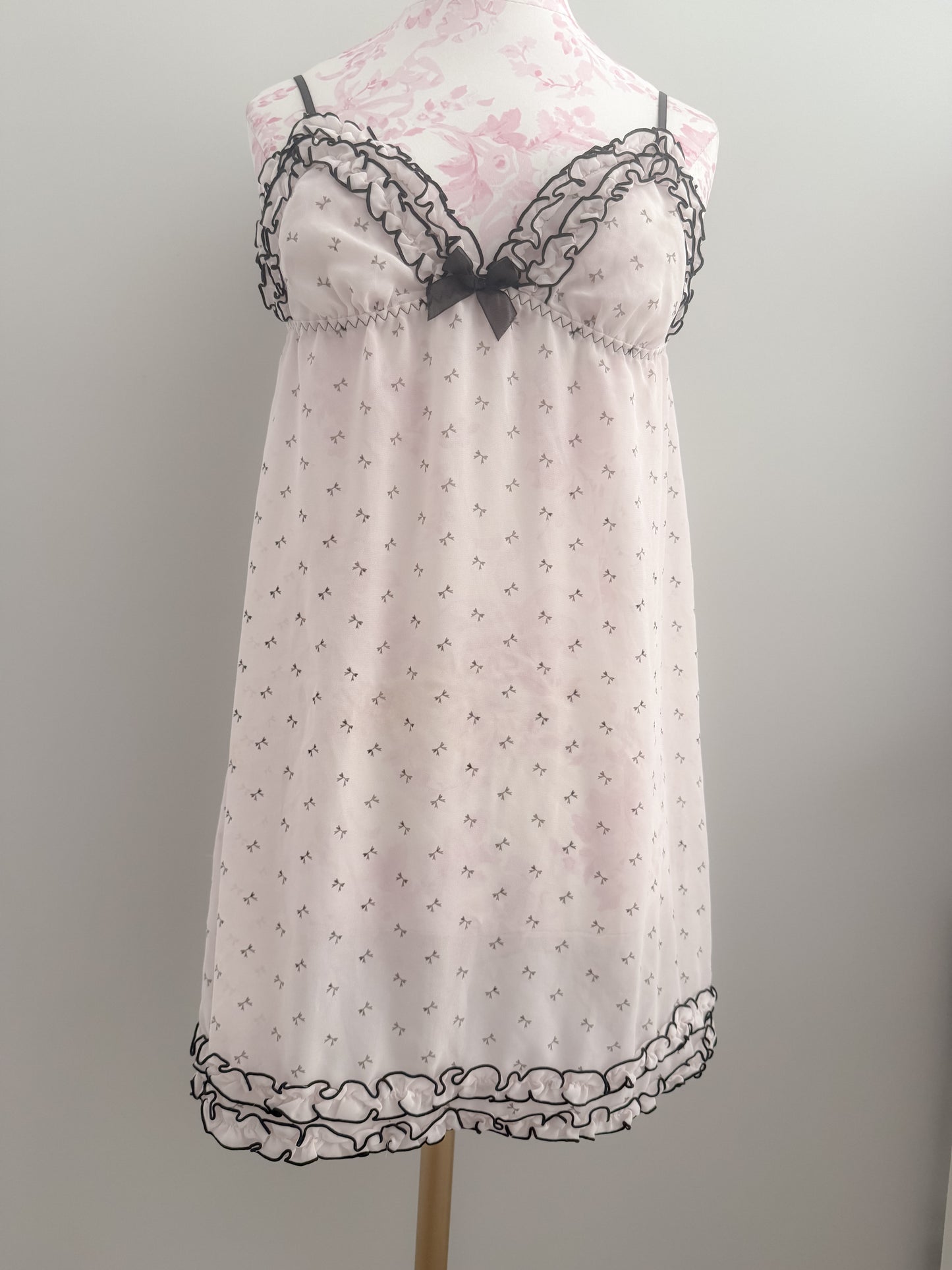 strawberry cordial bow martini slip dress