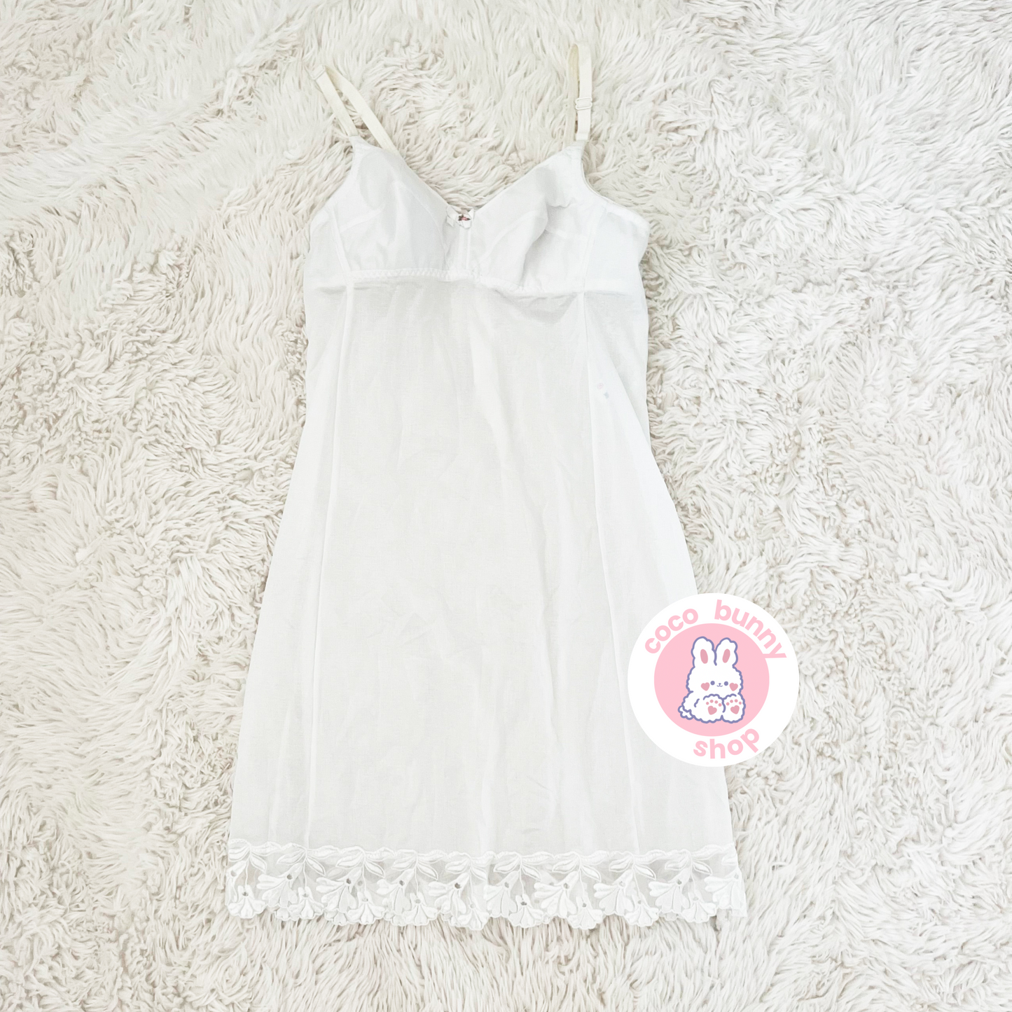 cottage floral bow lightly lined slip dress