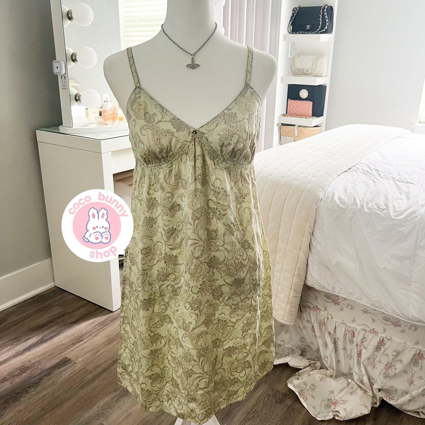 vintage victoria's secret paisley slip dress