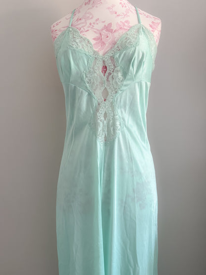mint moonlight tide spritz slip dress