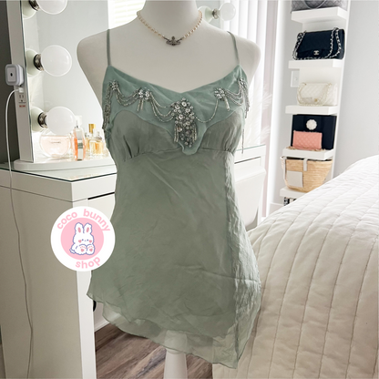 jellyfish sequin beaded top