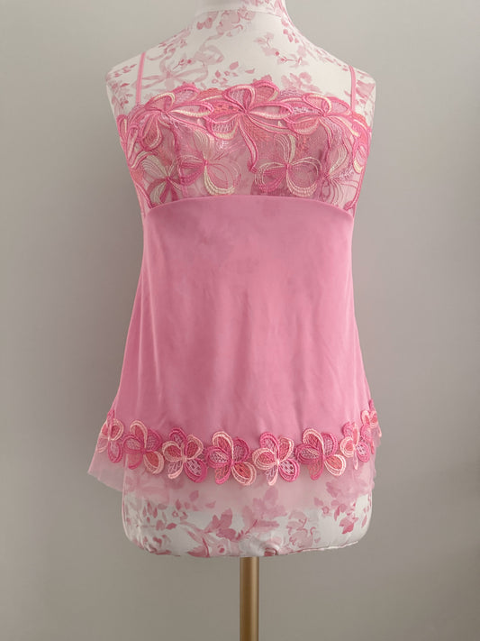 rose frost twist martini camisole