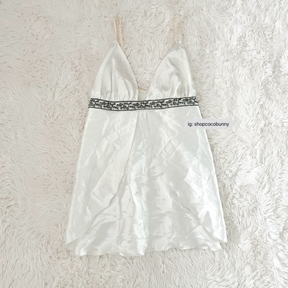 odette white swan slip dress