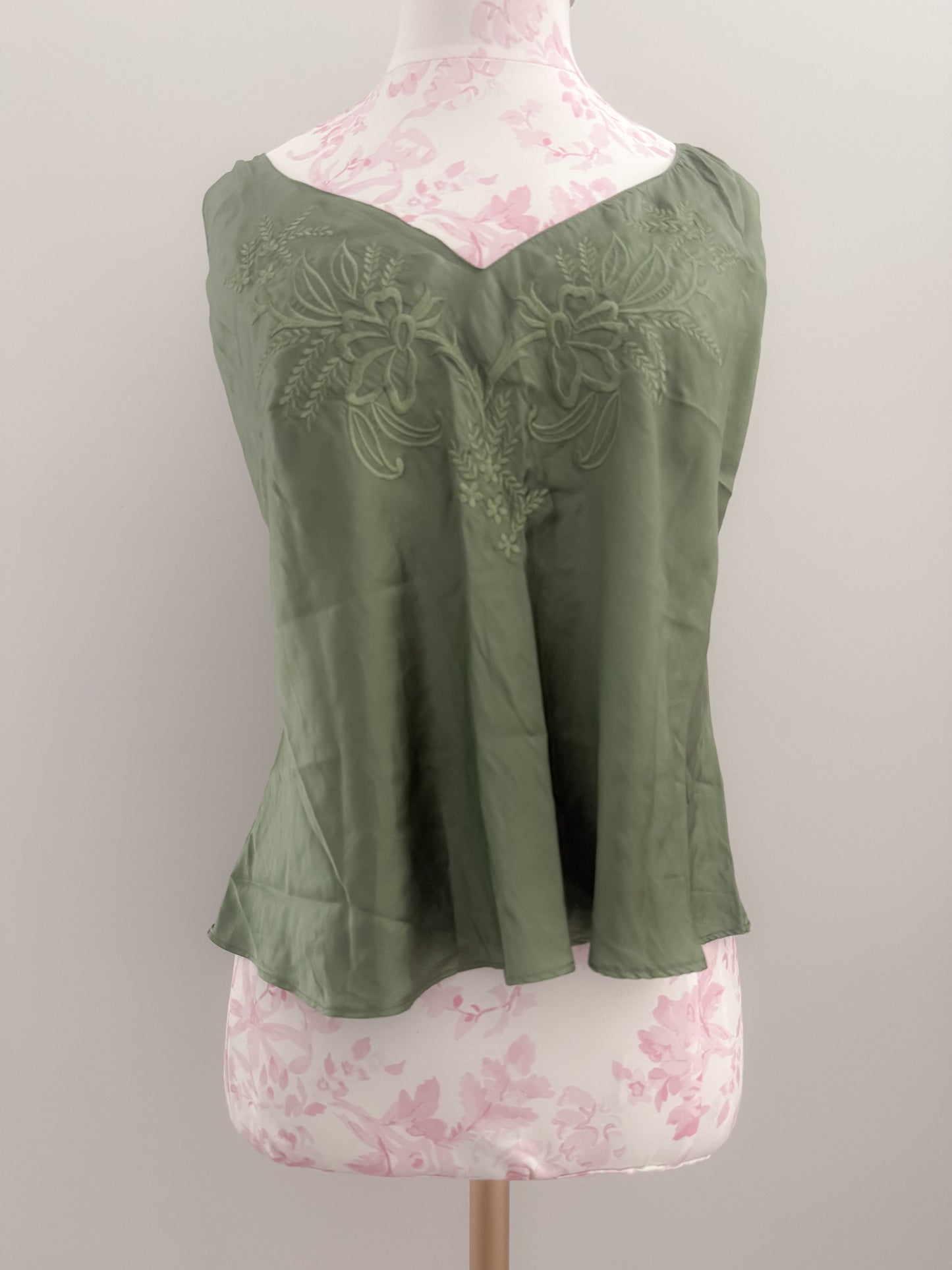 basil verde burst martini camisole